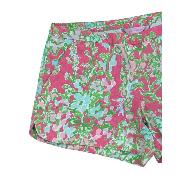 Lilly Pulitzer Sz 4 S Adie Shorts Flamingo Pink Southern Charm Preppy Summer - Picture 3 of 9